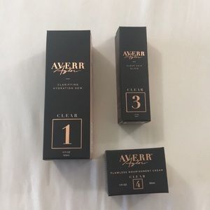 Averr Aglow skincare set of 3 for acne prone skin